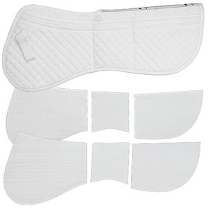 Total Saddle Fit Six Point Wither Freedom Cotton Halfpad - White