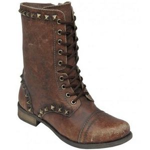 Corral Women's Boots - Distressed Cognac, Studded Short Top