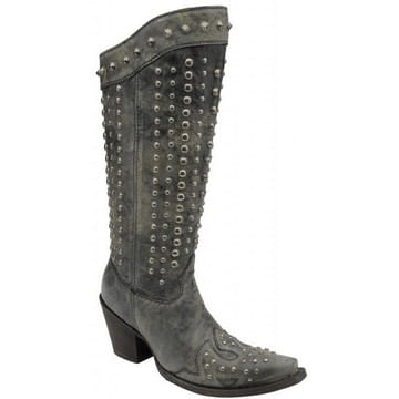 Corral-Women-s-Boots---Black-Full-Studded-64447