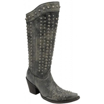 Corral Women s Boots Black Full Studded www.applesaddlery