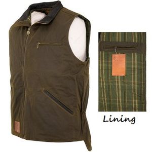 Outback Trading Men's Sawbuck Oilskin Vest - Bronze