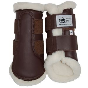 DSB Dressage Sport Boots - Matte - Brown/White