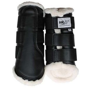 DSB Dressage Sport Boots - Matte - Black/White