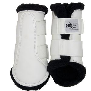 DSB Dressage Sport Boots - Matte - White/Black