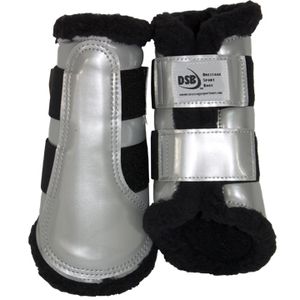 DSB Dressage Sport Boots - Patent - Silver/Black