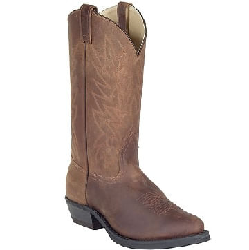 Plain leather cowboy on sale boots