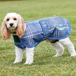 Weatherbeeta 220g Dog Parka Deluxe - Grey Plaid