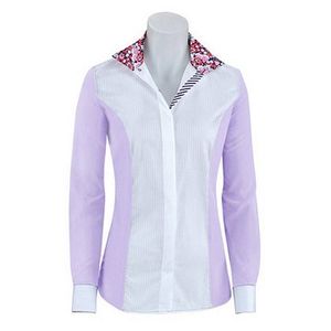 RJ Classics Women's Windsor Panel Show Shirt - Purple/White