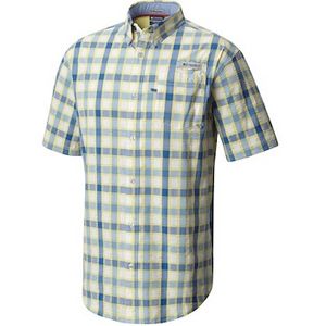 Columbia Men's Super Harborside Short Sleeve Shirt - Sunlit Seersucker