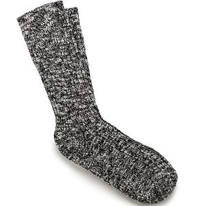 Birkenstock Men's Cotton Slub Socks - Black/White