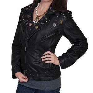 Scully Women's Motorcycle Jacket - Featherweight Sand