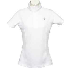 Tuffrider Kirby Kwik Dry Short Sleeve Show Shirt - White