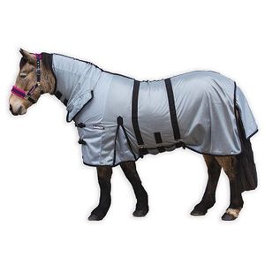 Loveson All-In-One Fly Rug - Silver/Black