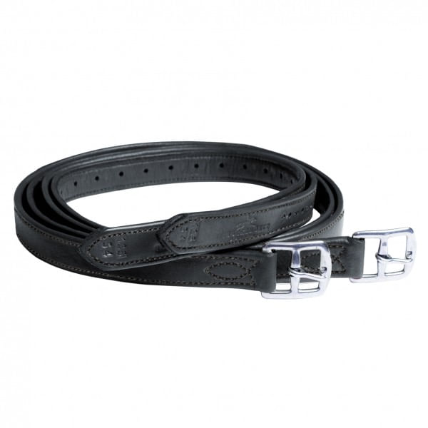 Schockemohle-Sports-Chantilly-Stirrup-Leathers---Black-Black-Silver-201015
