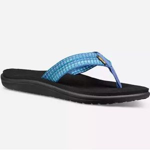 Teva Women's Voya Flip Flops- Bar Street Blue