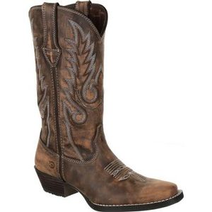 Durango Women's Dream Catcher Western Boot - Distressed Brown and Tan