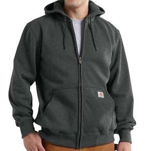 Carhartt Men's Rain Defender Paxton Heavyweight Hooded Zip Sweatshirt - Carbon Heather