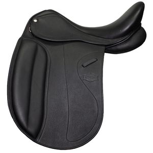 Elegance Double Leather Dressage Saddle - Black