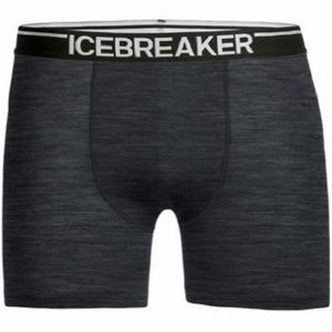 Icebreaker Men's Anatomica Boxers - Jet Heather/Black