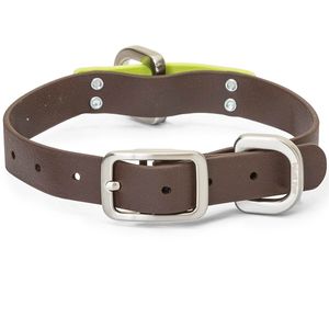 West Paw Jaunts Waterproof Dog Collar - Mocha/Granny Smith