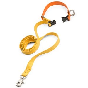 West Paw Jaunts Comfort Grip Dog Leash - Goldenrod/Tangerine