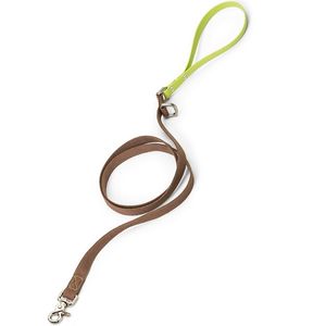 West Paw Strolls Comfort Grip Dog Leash - Mocha/Granny Smith