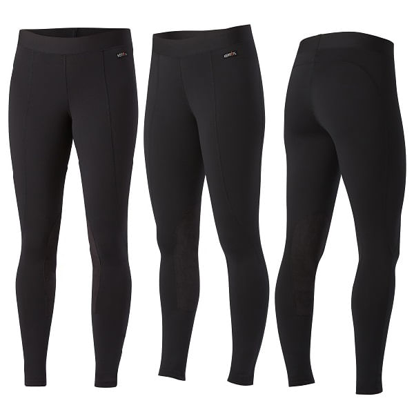 Ariat Prevail Insulated Knee Patch Ladies Tights Black Reflective