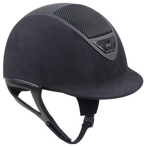 IRH IR4G XLT Riding Helmet - Black Amara Suede w/Matte Vent