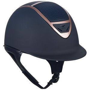 IRH IR4G XLT Riding Helmet - Matte Black with Rose Gold Vent