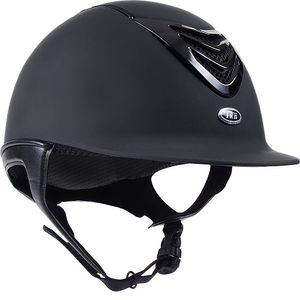 IRH IR4G Riding Helmet - Matte Black with Gloss Vent