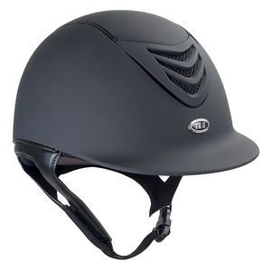 IRH IR4G Riding Helmet - Matte Black w/Matte Vent