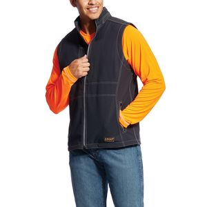 Ariat Men's Rebar Stretch Canvas Vest - Black