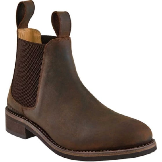 round toe chelsea boots