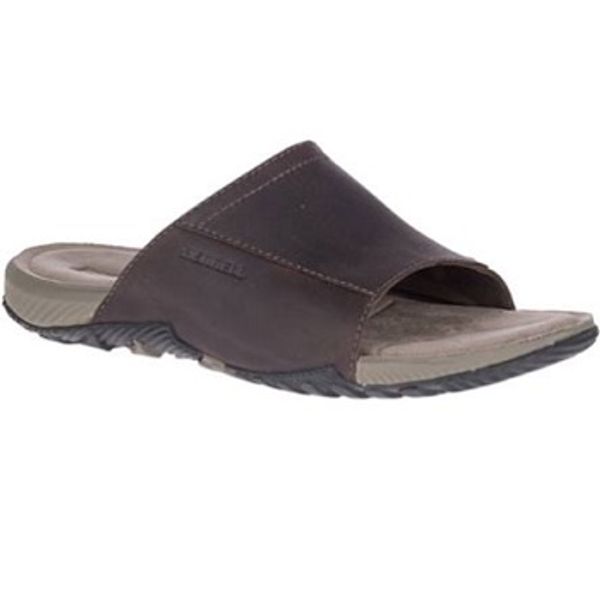 merrell mens leather sandals