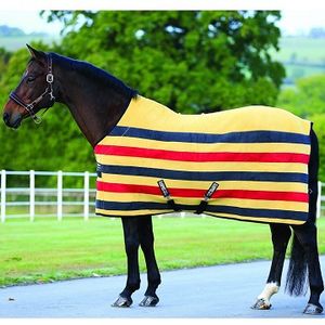 Rambo Deluxe Fleece Horse Cooler - Whitney Gold