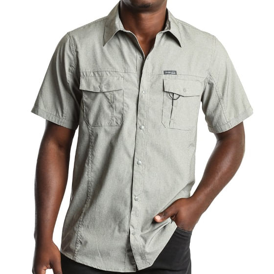 Wrangler Men's Flap Pocket Outdoor Utility Shirt - Sea Turtle |   | Equestrian and Outdoor Superstore