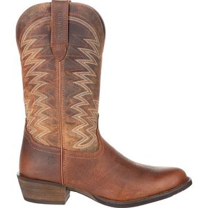 Durango Men's Rebel Frontier R-Toe Cowboy Boots - Distressed Brown