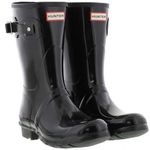 Hunter Women s Original Short Gloss Rain Boots Black Size 11