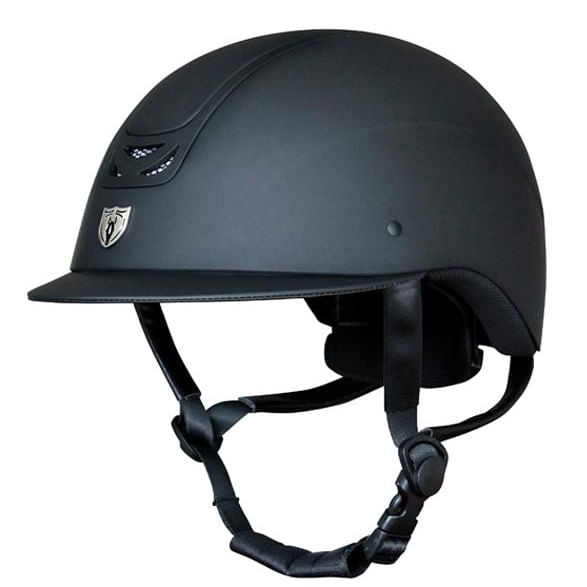 Tipperary Royal Traditional Brim Matte Black Helmet | www.applesaddlery ...
