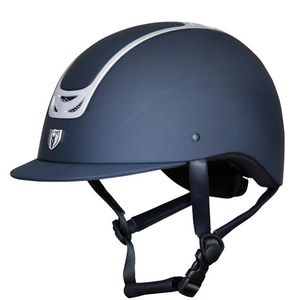Tipperary Royal Traditional Brim Matte & Chrome Navy Helmet