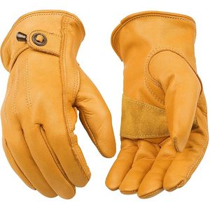 Kinco Men's Premium Cowhide Driver with Pull-Strap Gloves