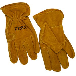 Kinco Men's Suede Cowhide Driver Double Palm Gloves