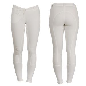 AA Ladies Summer Silicon FS Breeches - White