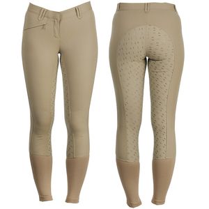 AA Ladies Summer Silicon Full Seat Breeches - Tan