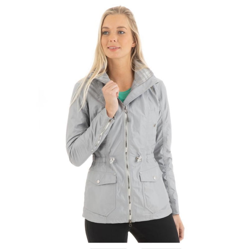 silver grey ladies jacket