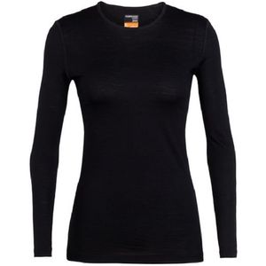 Icebreaker Women's 200 Oasis Long Sleeve Crewe - Black