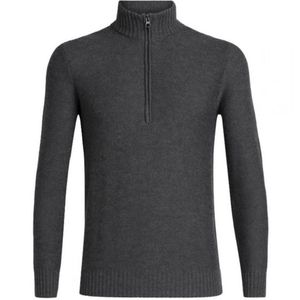 Icebreaker Men's Waypoint Long Sleeve Half Zip - Charcoal Heather
