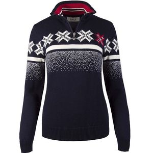 Dale of Norway Women's OL Passion Sweater - Navy/Off White/Red