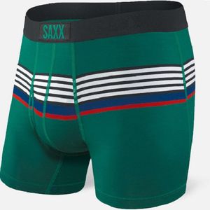 Saxx Ultra Boxer Brief - Green Regatta Stripe