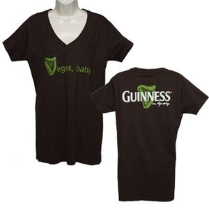 Guinness Women's Green Vegas Baby T-Shirt - Brown